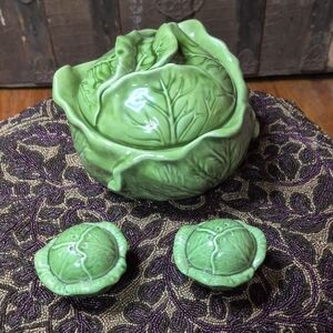 Green Cabbage Design Dinnerware Set